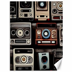 Retro Cameras Old Vintage Antique Technology Wallpaper Retrospective Canvas 36  x 48 