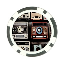 Retro Cameras Old Vintage Antique Technology Wallpaper Retrospective Poker Chip Card Guard (10 pack)