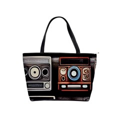 Retro Cameras Old Vintage Antique Technology Wallpaper Retrospective Classic Shoulder Handbag