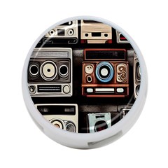 Retro Cameras Old Vintage Antique Technology Wallpaper Retrospective 4-port Usb Hub (one Side)