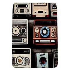 Retro Cameras Old Vintage Antique Technology Wallpaper Retrospective Removable Flap Cover (S)