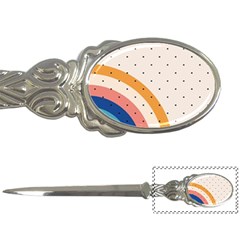 Abstract Geometric Bauhaus Polka Dots Retro Memphis Rainbow Letter Opener