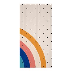 Abstract Geometric Bauhaus Polka Dots Retro Memphis Rainbow Shower Curtain 36  X 72  (stall) 