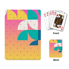 Abstract Geometric Bauhaus Polka Dots Retro Memphis Art Playing Cards Single Design (rectangle)