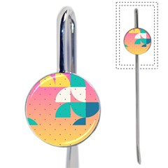 Abstract Geometric Bauhaus Polka Dots Retro Memphis Art Book Mark