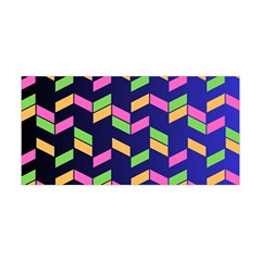 Background Pattern Geometric Pink Yellow Green Yoga Headband by Maspions