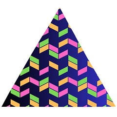 Background Pattern Geometric Pink Yellow Green Wooden Puzzle Triangle by Maspions