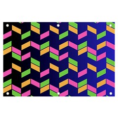 Background Pattern Geometric Pink Yellow Green Banner And Sign 6  X 4  by Maspions