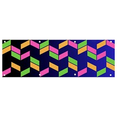 Background Pattern Geometric Pink Yellow Green Banner And Sign 9  X 3 