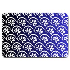 Pattern Floral Flowers Leaves Botanical Large Doormat