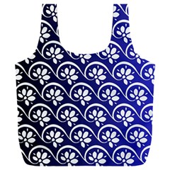 Pattern Floral Flowers Leaves Botanical Full Print Recycle Bag (xxl) by Maspions