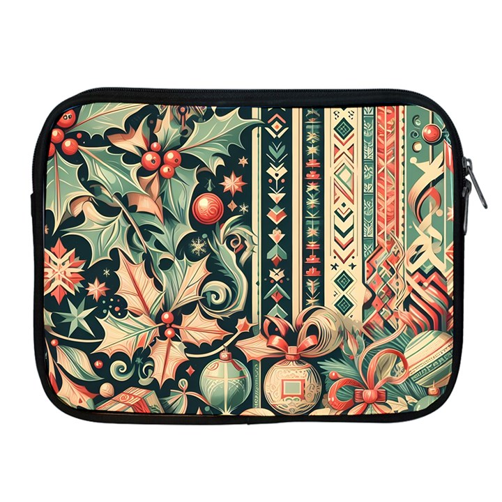 Winter Snow Holidays Apple iPad 2/3/4 Zipper Cases