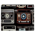 Retro Cameras Old Vintage Antique Technology Wallpaper Retrospective Cosmetic Bag (XXXL) Front