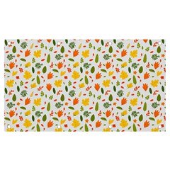 Background Pattern Flowers Leaves Autumn Fall Colorful Leaves Foliage Banner And Sign 7  X 4 