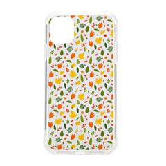 Background Pattern Flowers Leaves Autumn Fall Colorful Leaves Foliage Iphone 11 Tpu Uv Print Case