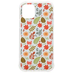 Background Pattern Flowers Design Leaves Autumn Daisy Fall Iphone 12/12 Pro Tpu Uv Print Case