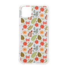 Background Pattern Flowers Design Leaves Autumn Daisy Fall Iphone 11 Pro Max 6 5 Inch Tpu Uv Print Case by Maspions