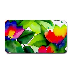 Watercolor Flowers Leaves Foliage Nature Floral Spring Medium Bar Mat by Maspions