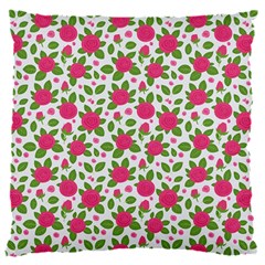 Flowers Leaves Roses Pattern Floral Nature Background 16  Baby Flannel Cushion Case (two Sides)