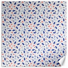 Background Pattern Floral Leaves Flowers Canvas 16  X 16 