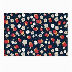 Flowers Pattern Floral Antique Floral Nature Flower Graphic Postcard 4 x 6  (pkg Of 10) by Maspions