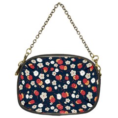 Flowers Pattern Floral Antique Floral Nature Flower Graphic Chain Purse (two Sides) by Maspions