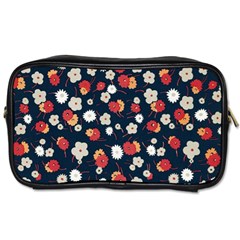 Flowers Pattern Floral Antique Floral Nature Flower Graphic Toiletries Bag (one Side)