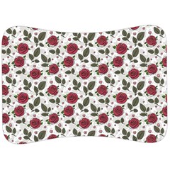 Roses Flowers Leaves Pattern Scrapbook Paper Floral Background Velour Seat Head Rest Cushion