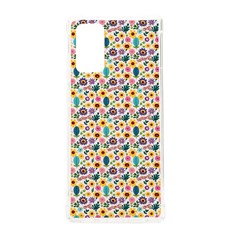 Floral Flowers Leaves Tropical Pattern Samsung Galaxy Note 20 Tpu Uv Case