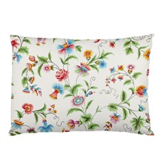 Vintage Floral Flower Pattern Art Nature Blooming Blossom Botanical Botany Pillow Case (two Sides)