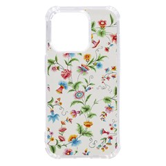 Vintage Floral Flower Pattern Art Nature Blooming Blossom Botanical Botany Iphone 14 Pro Tpu Uv Print Case