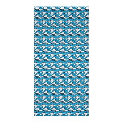 Blue Wave Sea Ocean Pattern Background Beach Nature Water Shower Curtain 36  X 72  (stall)  by Maspions