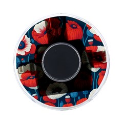 Red Poppies Flowers Art Nature Pattern On-the-go Memory Card Reader by Maspions