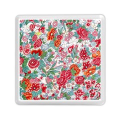 Flower Bloom Blossom Botanical Color Colorful Colour Element Digital Floral Floral Pattern Memory Card Reader (square) by Maspions