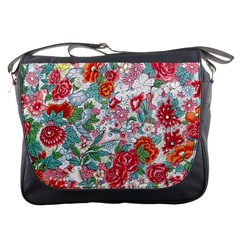 Flower Bloom Blossom Botanical Color Colorful Colour Element Digital Floral Floral Pattern Messenger Bag