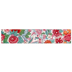 Flower Bloom Blossom Botanical Color Colorful Colour Element Digital Floral Floral Pattern Small Premium Plush Fleece Scarf