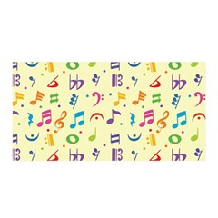 Seamless Pattern Musical Note Doodle Symbol Satin Wrap 35  X 70 
