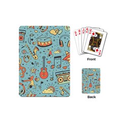 Seamless Pattern Musical Instruments Notes Headphones Player Playing Cards Single Design (mini) by Apen