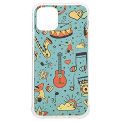 Seamless Pattern Musical Instruments Notes Headphones Player Iphone 12/12 Pro Tpu Uv Print Case