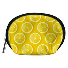 Lemon Fruits Slice Seamless Pattern Accessory Pouch (medium) by Apen