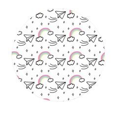 Cute Art Print Pattern Mini Round Pill Box (pack Of 3)