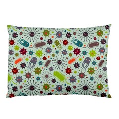 Seamless Pattern With Viruses Pillow Case by Apen