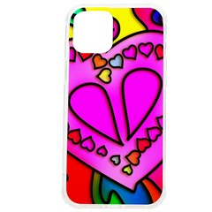 Stained Glass Love Heart Iphone 12 Pro Max Tpu Uv Print Case