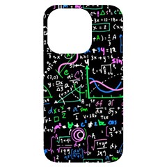 Math Linear Mathematics Education Circle Background Iphone 14 Pro Black Uv Print Case