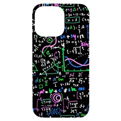 Math Linear Mathematics Education Circle Background Iphone 14 Pro Max Black Uv Print Case by Apen