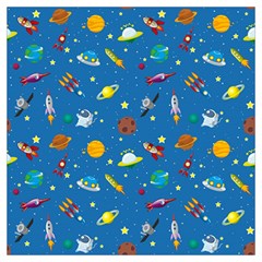 Space Rocket Solar System Pattern Lightweight Scarf 