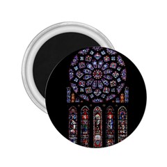 Chartres Cathedral Notre Dame De Paris Stained Glass 2 25  Magnets