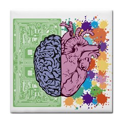 Brain Heart Balance Emotion Face Towel