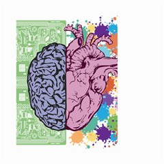 Brain Heart Balance Emotion Large Garden Flag (two Sides) by Maspions