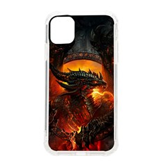 Dragon Fire Fantasy Art Iphone 11 Tpu Uv Print Case by Maspions